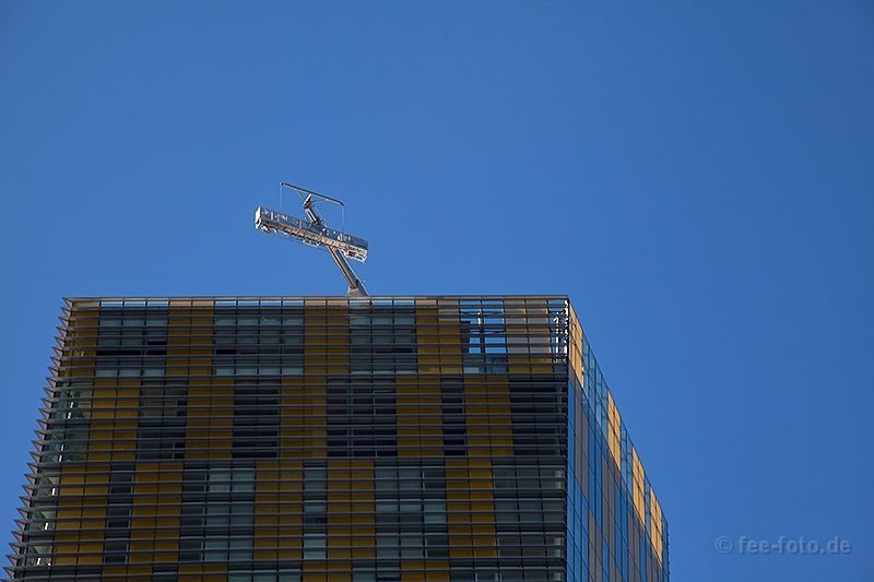 Schichtbeginn der Fensterputzer